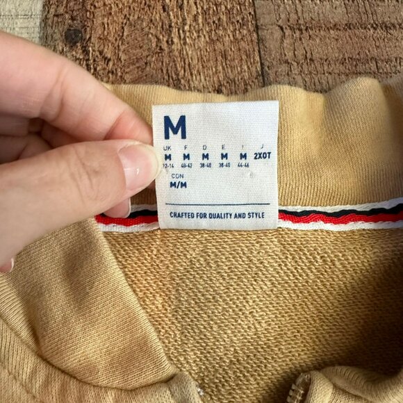 Reebok Y2K tan track jacket with red and black stripe women's size medium - Picture 7 of 10